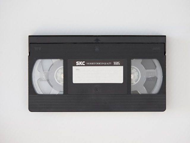 A VHS tape